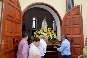 Misa y procesión del Sagrado Corazón de Jesús en La Higuera Canaria (Foto Francisco Javier Santana)